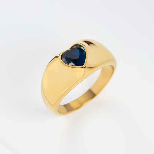 Paul Hewitt Bold Heart Ring Gold