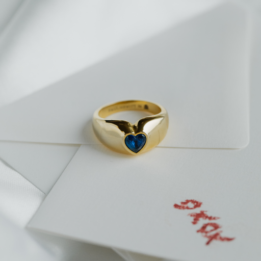 Paul Hewitt Bold Heart Ring Gold
