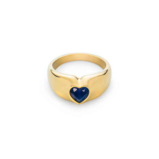 Paul Hewitt Bold Heart Ring Gold