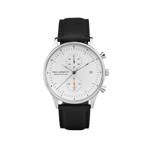 Paul Hewitt Chrono Quartz Leder black