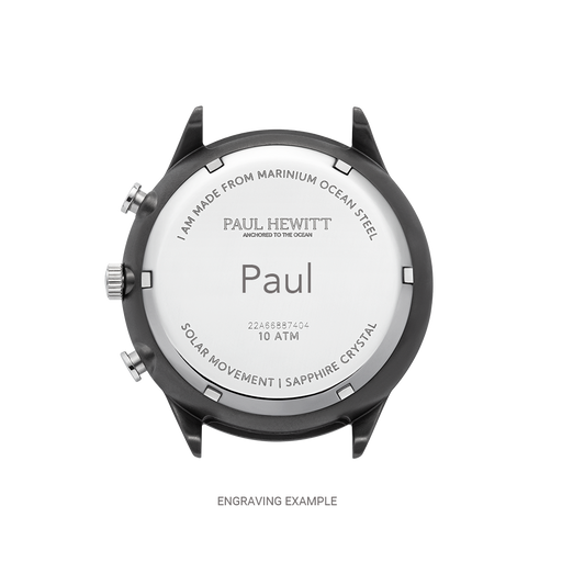 Paul Hewitt Chrono Uhr Gun Metal Schwarz