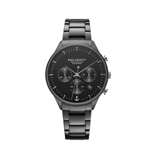 Paul Hewitt Chrono Uhr Gun Metal Schwarz