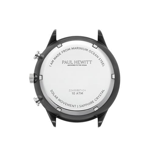 Paul Hewitt Chrono Uhr Gun Metal Weiß