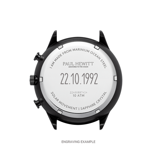 Paul Hewitt Chrono Uhr Schwarz Weiß