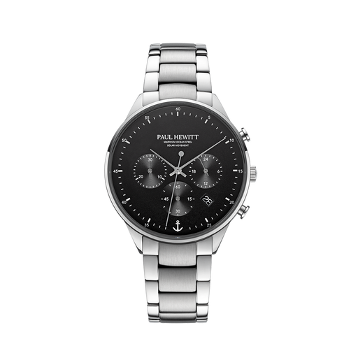 Paul Hewitt Chrono Uhr Silber Schwarz