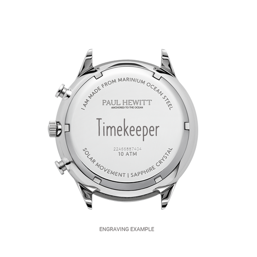 Paul Hewitt Chrono Uhr Silber Weiß