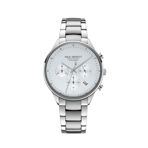 Paul Hewitt Chrono Uhr Silber Weiß