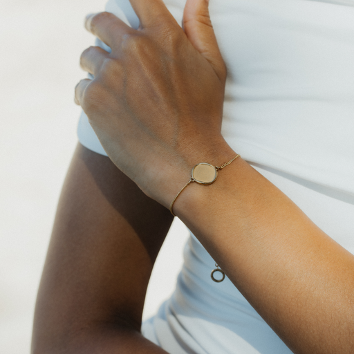 Paul Hewitt Engravable Coin Armkette Gold