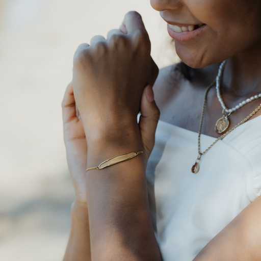 Paul Hewitt Engravable Plate Armkette Gold