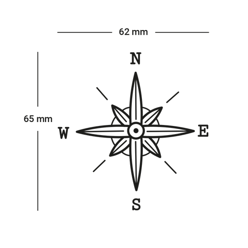Paul Hewitt Men's Compass 1 Tattoo
