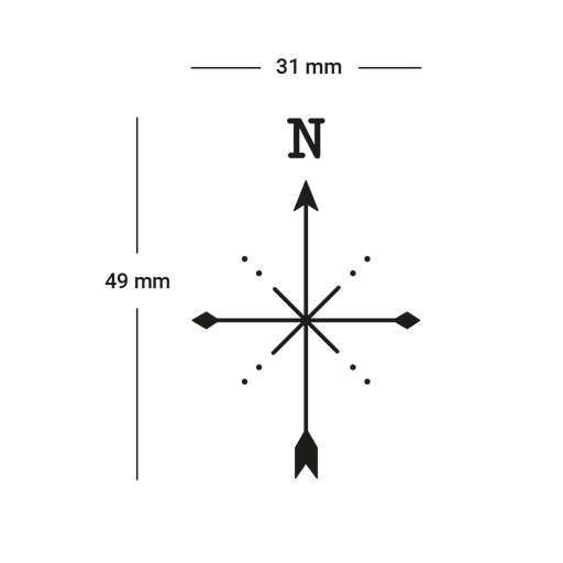 Paul Hewitt Men's Compass 2 Tattoo