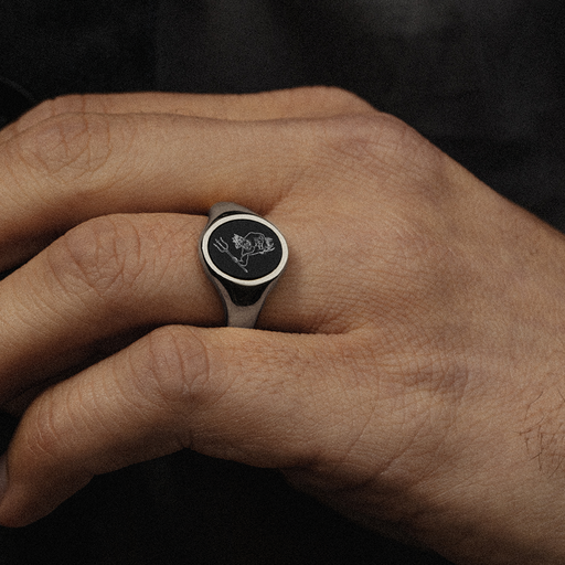 Paul Hewitt Men's Poseidon Ring Silber