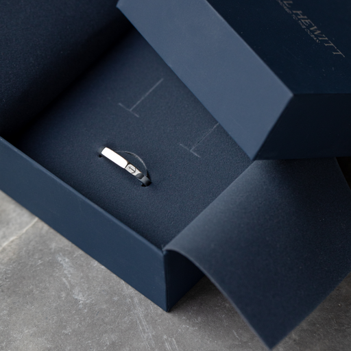 Paul Hewitt Men's Slim Signet Ring Silber