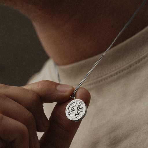 Paul Hewitt Men's St. Christopher Halskette Silber