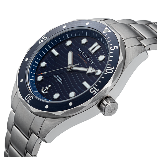 Paul Hewitt Ocean Diver Uhr Silber Blau
