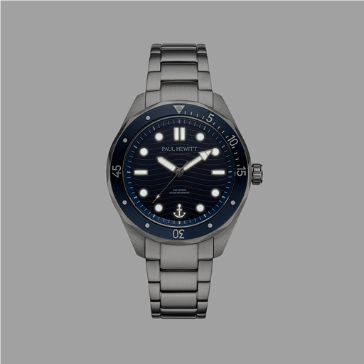 Paul Hewitt Ocean Diver Uhr Silber Blau