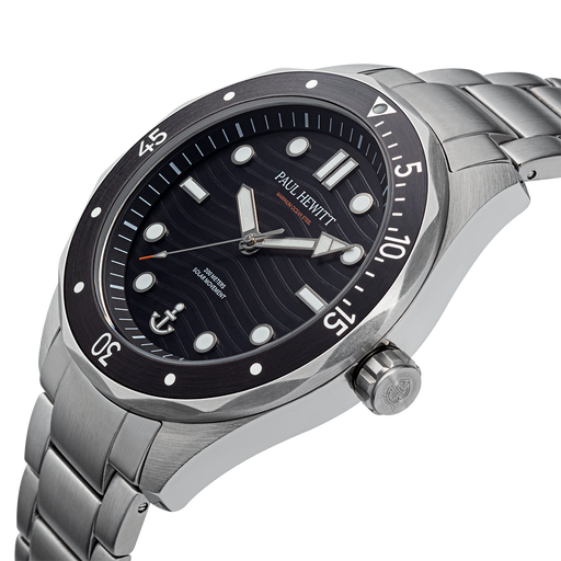 Paul Hewitt Ocean Diver Uhr Silber Schwarz