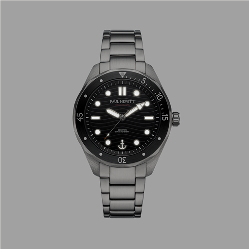 Paul Hewitt Ocean Diver Uhr Silber Schwarz