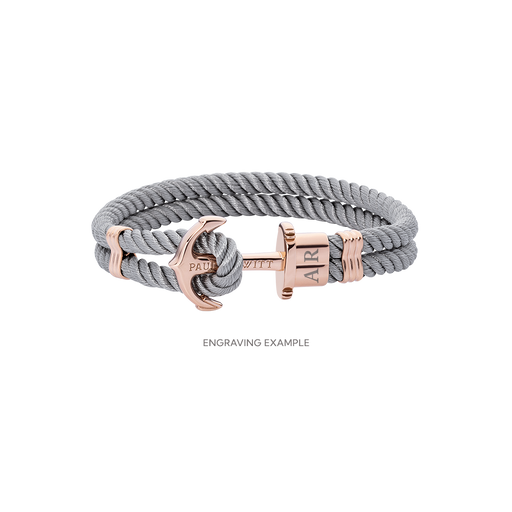 Paul Hewitt PHREP Armband Roségold Grau