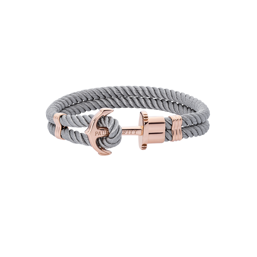 Paul Hewitt PHREP Armband Roségold Grau