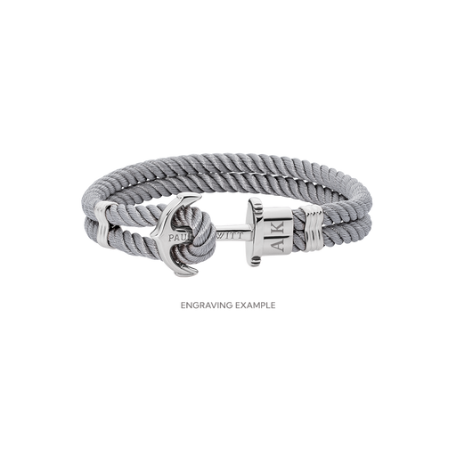 Paul Hewitt PHREP Armband Silber Grau