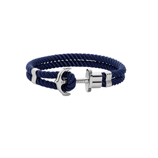 Paul Hewitt PHREP Armband Silber Marineblau