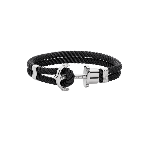 Paul Hewitt PHREP Armband Silber Schwarz