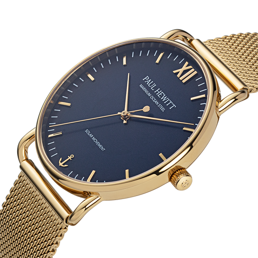 Paul Hewitt Sailor 39 Mm Uhr Gold Blau