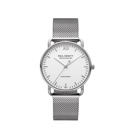 Paul Hewitt Sailor 39 mm Uhr Silber Weiß