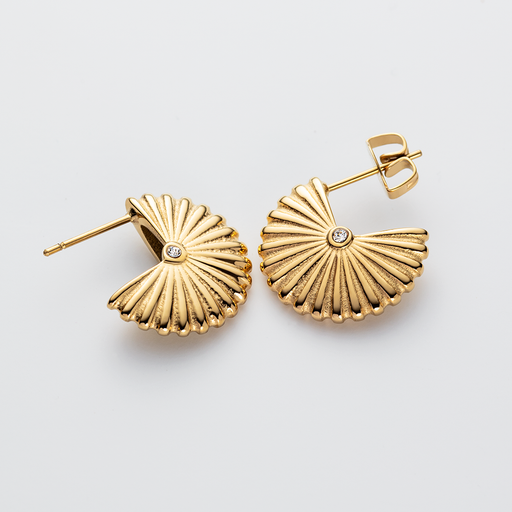 Paul Hewitt Scallop Ohrstecker Gold