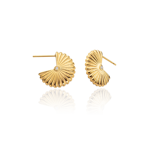 Paul Hewitt Scallop Ohrstecker Gold