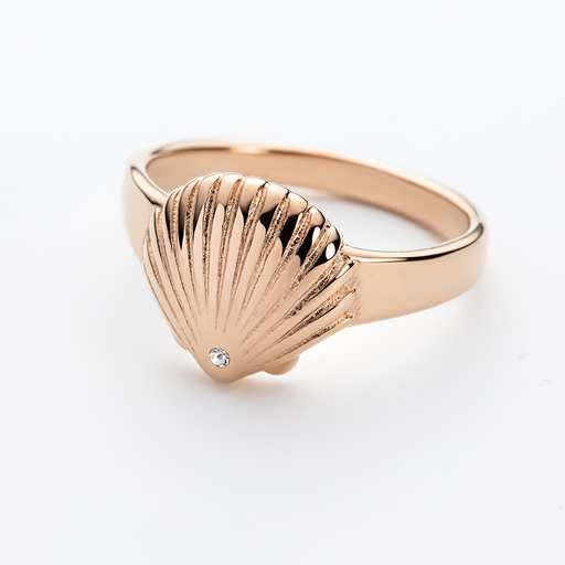 Paul Hewitt Scallop Ring Roségold