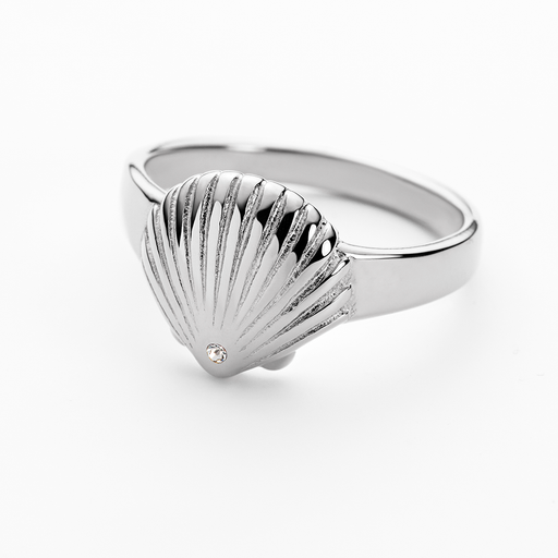Paul Hewitt Scallop Ring Silber