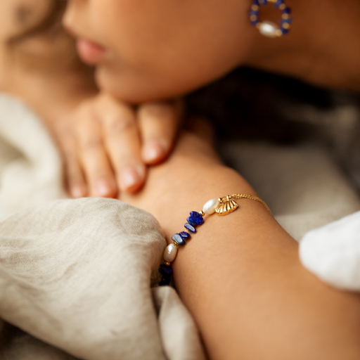 Paul Hewitt Scallop Stone Armkette Gold