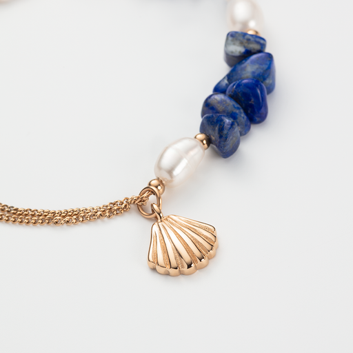 Paul Hewitt Scallop Stone Armkette Roségold