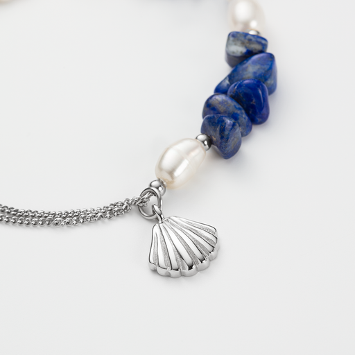 Paul Hewitt Scallop Stone Armkette Silber