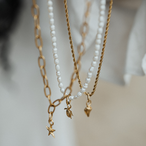 Paul Hewitt Set Turtle Charm Und Halskette Gold