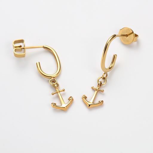 Paul Hewitt The Anchor II Hoops Ohrring Gold