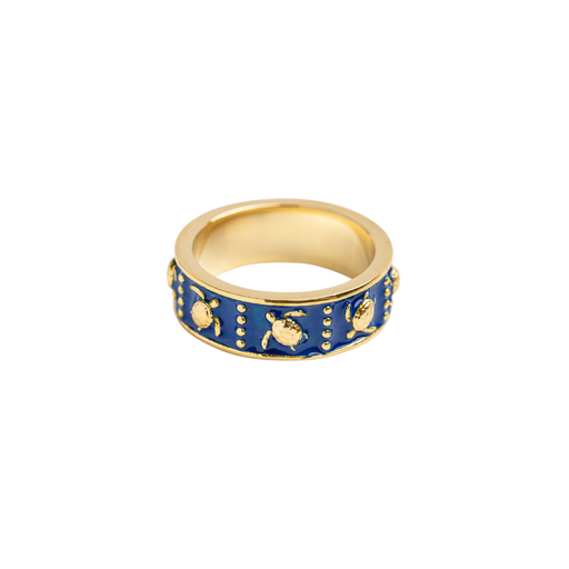 Paul Hewitt Turtle Enamel Ring Gold