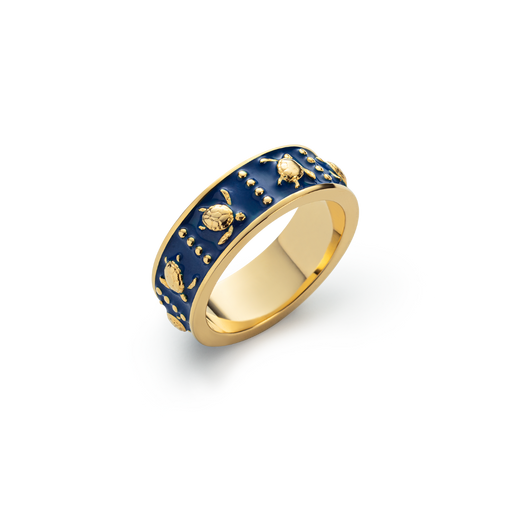 Paul Hewitt Turtle Enamel Ring Gold