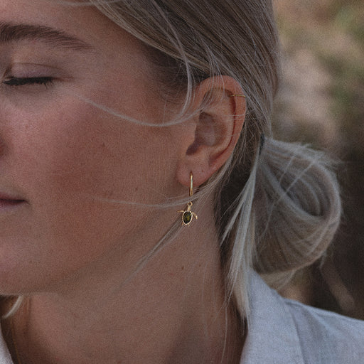 Paul Hewitt Turtle Hoops Ohrring Gold