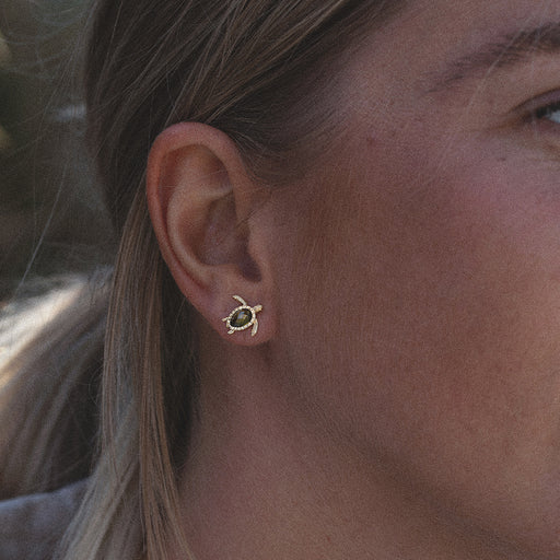 Paul Hewitt Turtle Ohrring Gold