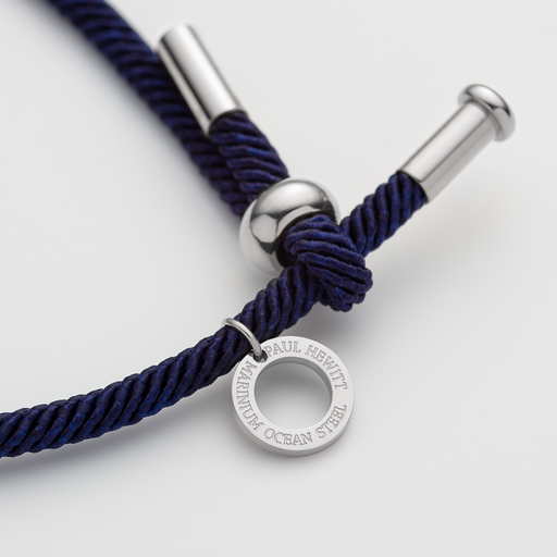 Paul Hewitt Vitamin Sea Armband Silber Marinebelau