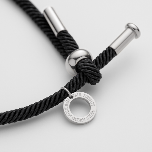 Paul Hewitt Vitamin Sea Armband Silber Schwarz