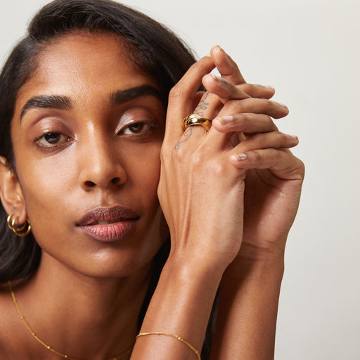 Paul Hewitt Waves Duo Ring Gold