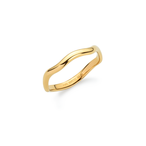 Paul Hewitt Waves Mono Ring Gold