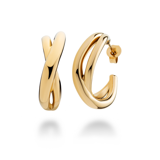 Paul Hewitt Waves Ohrring Gold