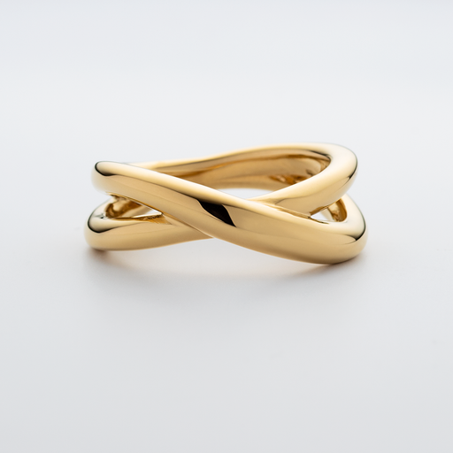 Paul Hewitt Waves Twisted Ring Gold