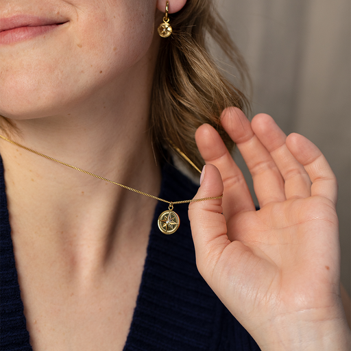 Paul Hewitt Windrose Halskette Gold