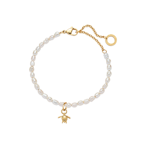 Paul Hewitt Set Turtle Charm und Pearl Armkette Gold